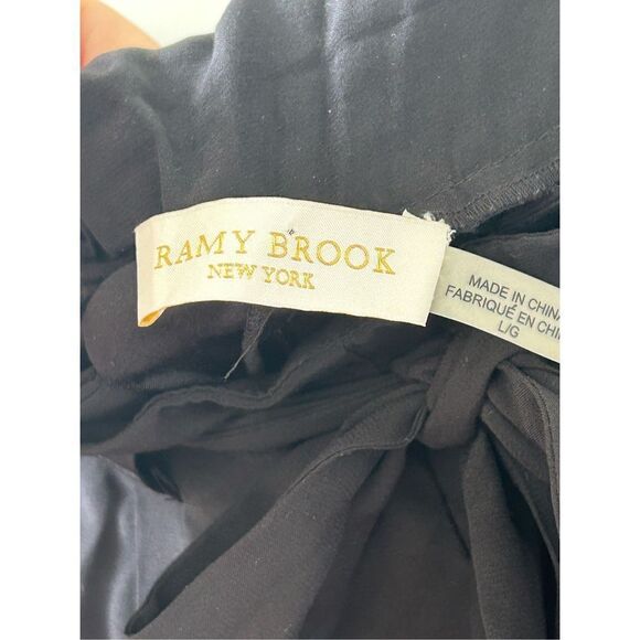Ramy Brook Allyn Silk-Blend Pants Women’s Black Size Large - Picture 5 of 5
